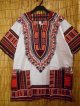 アフリカン＊ダシキ＊ＤＡＳＨＩＫＩ＊白