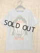 ストーンウォッシュ加工＊仏陀フェイス＆蓮＊Ｔシャツ＊Ｍ