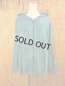 画像1: ストーンウォッシュ加工＊コットン素材＊ジップアップパーカー