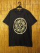 黒色＊コットン素材＊抜染プリント＊オーム＊半袖Ｔシャツ＊Ｌ