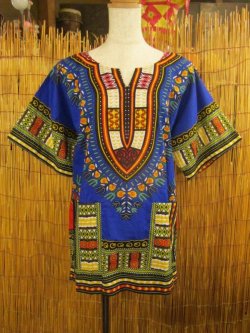 画像1: 小さめサイズ＊アフリカンプリント＊ダシキ＊ＤＡＳＨＩＫＩ＊Ｓ