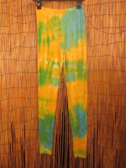 画像1: ストレッチ＊レーヨン素材＊タイダイ染め＊レギンス＊スパッツ