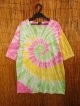 タイダイ染め＊コットン素材＊半袖＊Ｔシャツ＊Ｌ