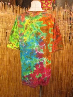 画像3: ゆったりサイズ＊タイダイ染め＊コットン素材＊半袖＊Ｔシャツ＊３ＸＬ