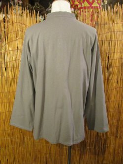 画像3: トライバルステッチ＊コットン素材＊マオカラー＊ロングスリーブ＊プルオーバー＊ＸＸＬ