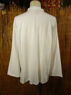 画像3: トライバルステッチ＊コットン素材＊マオカラー＊ロングスリーブ＊プルオーバー＊ＸＸＬ