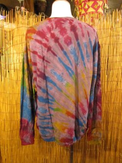 画像3: タイダイ染め＊スパンデックス混合＊コットン素材＊長袖＊Ｔシャツ＊ＸＸＬ