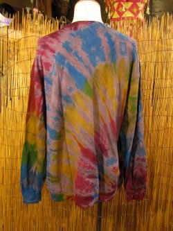 画像3: タイダイ染め＊スパンデックス混合＊コットン素材＊長袖＊Ｔシャツ＊ＸＸＬ