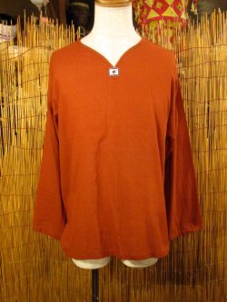 画像1: 無地＊薄手＊コットン素材＊長袖＊プルオーバー＊ＸＬ