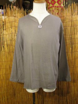 画像1: 無地＊薄手＊コットン素材＊長袖＊プルオーバー＊ＸＬ