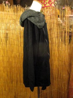 画像3: 無地＊ポリエステル素材＊旅人風＊変型＊ショート丈コート