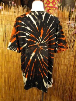 画像3: 黒色ベース＊タイダイ染め＊コットン素材＊半袖＊Ｔシャツ＊ＸＬ