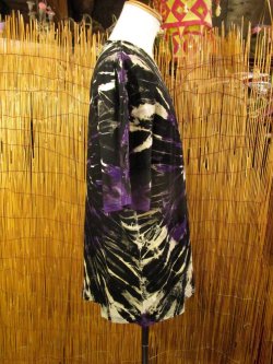 画像2: 黒色ベース＊タイダイ染め＊コットン素材＊半袖＊Ｔシャツ＊ＸＬ