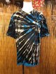 黒色ベース＊タイダイ染め＊コットン素材＊半袖＊Ｔシャツ＊ＸＬ