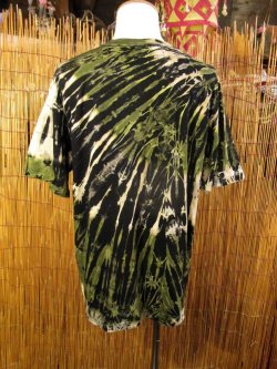 画像3: 黒色ベース＊タイダイ染め＊コットン素材＊半袖＊Ｔシャツ＊ＸＬ