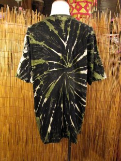 画像3: 黒色ベース＊タイダイ染め＊コットン素材＊半袖＊Ｔシャツ＊ＸＬ