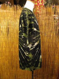 画像2: 黒色ベース＊タイダイ染め＊コットン素材＊半袖＊Ｔシャツ＊ＸＬ