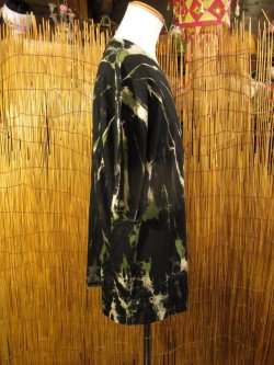 画像2: 黒色ベース＊タイダイ染め＊コットン素材＊半袖＊Ｔシャツ＊２ＸＬ