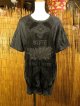 ロータスプリント＊皺加工＊コットン素材＊半袖＊Ｔシャツ
