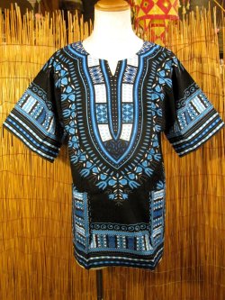 画像1: アフリカンプリント＊ダシキ＊ＤＡＳＨＩＫＩ＊Ｌ