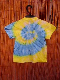 画像2: 【１１０ｃｍ】キッズサイズ＊タイダイ染め＊コットン素材＊半袖＊Ｔシャツ