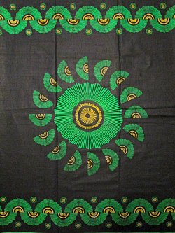 画像1: アフリカンプリント生地 パーニュ