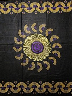画像1: アフリカンプリント生地 パーニュ