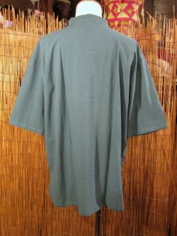 画像3: 三つボタン＊コットン素材＊胸ポケット＊半袖＊プルオーバー＊２ＸＬ 