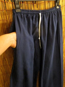 画像2: 紺色＊コットン素材＊すっきり＊アラジンパンツ