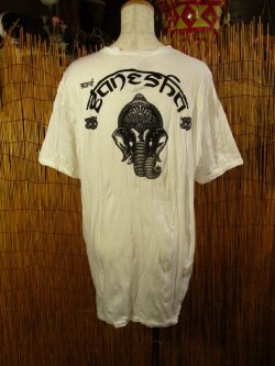 画像3: ガネーシャプリント＊皺加工＊コットン素材＊半袖＊Ｔシャツ