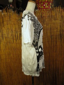 画像2: ガネーシャプリント＊皺加工＊コットン素材＊半袖＊Ｔシャツ
