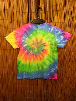 画像2: 【１２０ｃｍ】キッズサイズ＊タイダイ染め＊コットン素材＊半袖＊Ｔシャツ