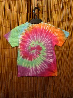 画像2: 【１２０ｃｍ】キッズサイズ＊タイダイ染め＊コットン素材＊半袖＊Ｔシャツ