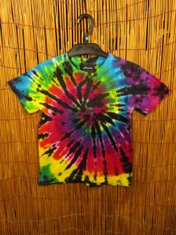 画像1: 【１２０ｃｍ】キッズサイズ＊タイダイ染め＊コットン素材＊半袖＊Ｔシャツ