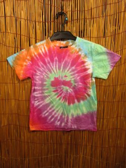 画像1: 【１２０ｃｍ】キッズサイズ＊タイダイ染め＊コットン素材＊半袖＊Ｔシャツ