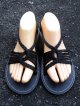 【２３・５ｃｍ〜２４ｃｍ】編み編み＊紐サンダル