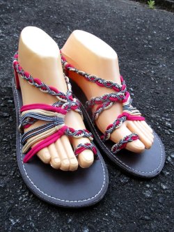 画像2: 【２４・５ｃｍ〜２５ｃｍ】編み編み＊紐サンダル