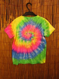 画像2: 【１３０ｃｍ】キッズサイズ＊タイダイ染め＊コットン素材＊半袖＊Ｔシャツ