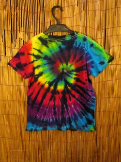 画像2: 【１３０ｃｍ】キッズサイズ＊タイダイ染め＊コットン素材＊半袖＊Ｔシャツ