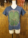 タイダイ染め＊コットン素材＊Ｖネック＊半袖＊Ｔシャツ