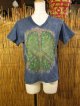 タイダイ染め＊コットン素材＊Ｖネック＊半袖＊Ｔシャツ