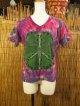タイダイ染め＊コットン素材＊Ｖネック＊半袖＊Ｔシャツ