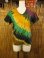 画像1: タイダイ染め＊コットン素材＊Ｖネック＊半袖＊Ｔシャツ (1)