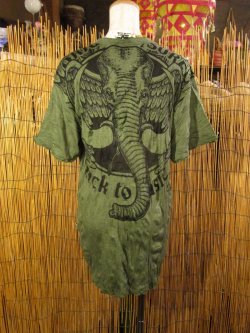 画像3: 象さんプリント＊皺加工＊コットン素材＊半袖＊Ｔシャツ