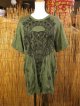 象さんプリント＊皺加工＊コットン素材＊半袖＊Ｔシャツ