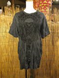 象さんプリント＊皺加工＊コットン素材＊半袖＊Ｔシャツ