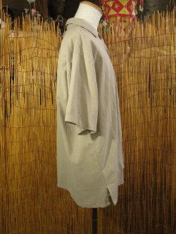 画像2: 無地＊コットン素材＊ココナッツボタン＊半袖＊シャツ ＊ＸＬ
