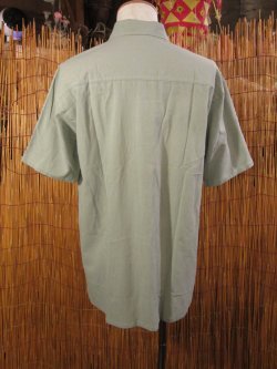 画像3: 無地＊コットン素材＊ココナッツボタン＊半袖＊シャツ ＊Ｌ