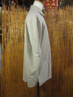 画像2: 無地＊コットン素材＊ココナッツボタン＊半袖＊シャツ ＊ＸＬ