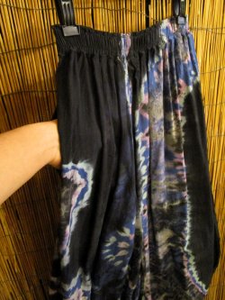 画像3: ラヴァタイダイ染め＊コットン素材＊ゆったりシルエット＊ビッグアラジンパンツ＊バルーンパンツ
